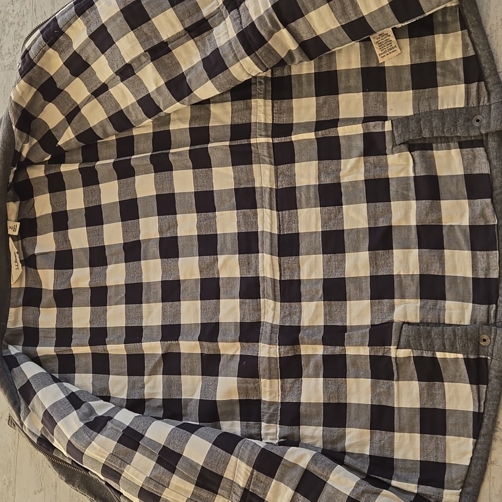 L.L. Bean Woman's Quilted Shacket Sweater Zip Up Jacket  Medium - Picture 11 of 14